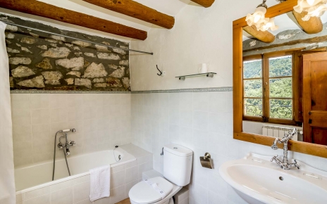 Some bathrooms have bathtub only (no shower over)